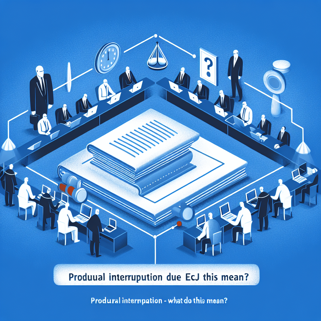 Verfahrensunterbrechung