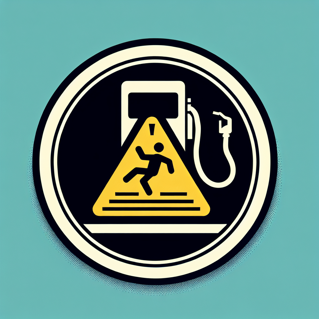 Sturzgefahr an Selbstbedienungstankstellen