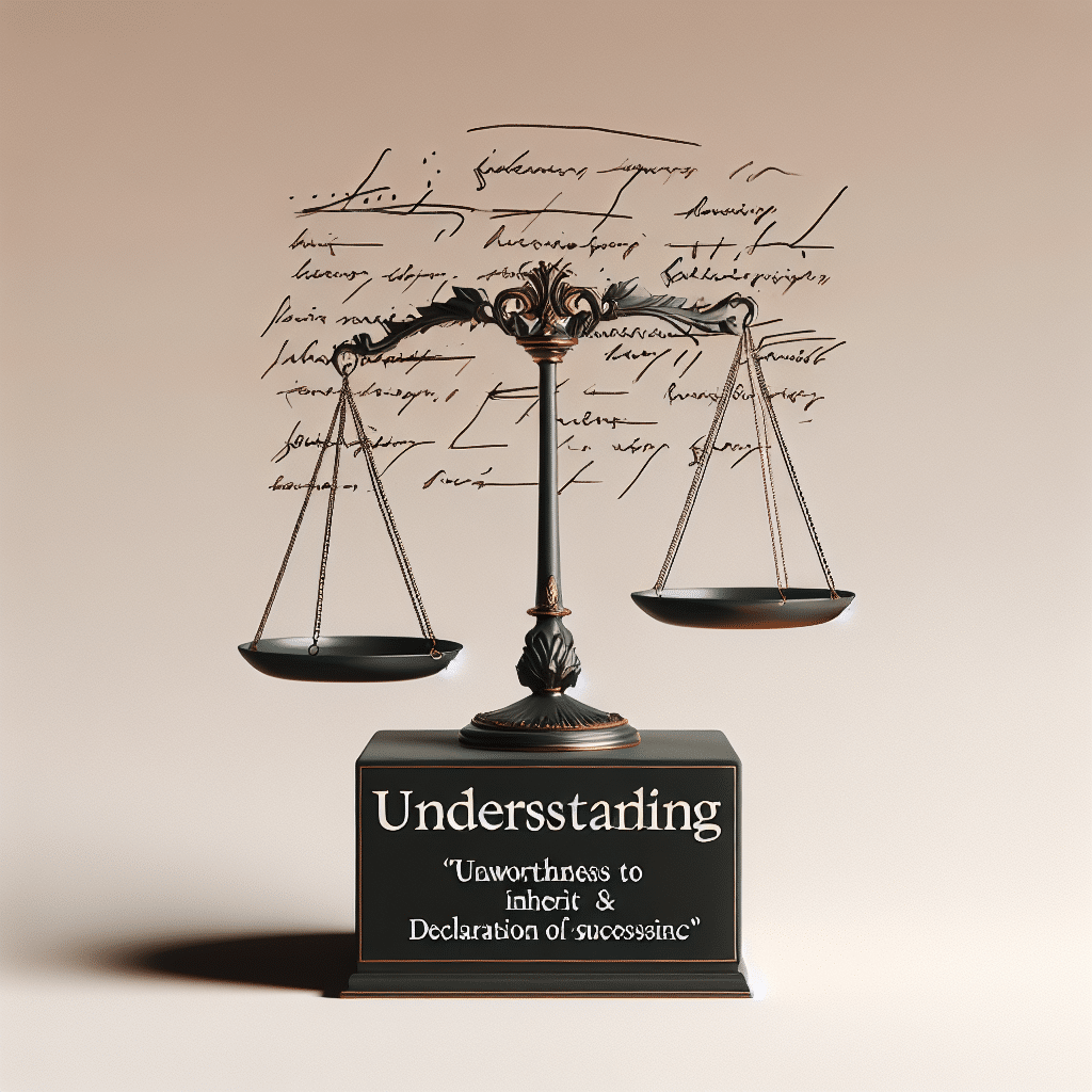 Erbunwürdigkeit und Erbantrittserklärung