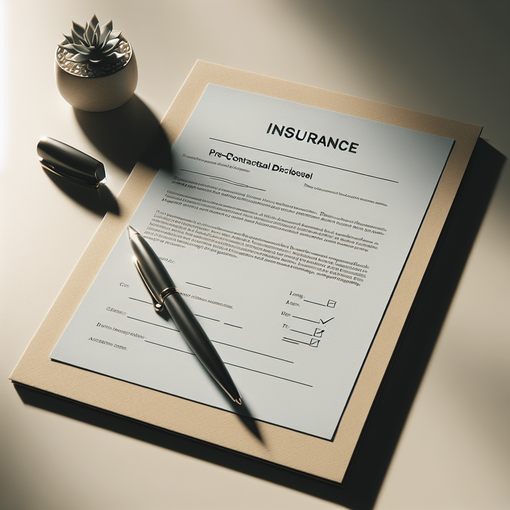 Vorvertragliche Anzeigepflicht
