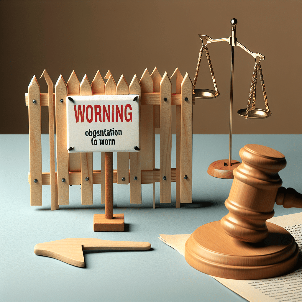 Warnpflicht beim Zaunbau