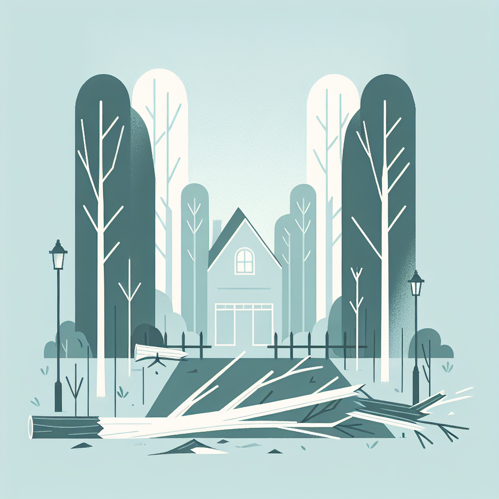 Nachbars Bäume beschädigt