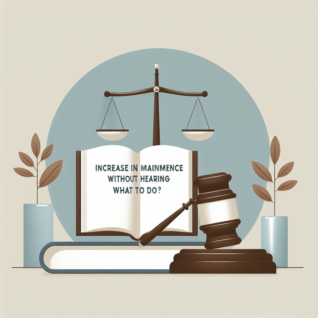Unterhaltserhöhung ohne Anhörung