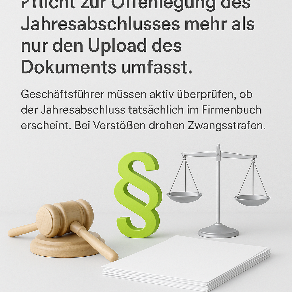 Zwangsstrafen Jahresabschluss