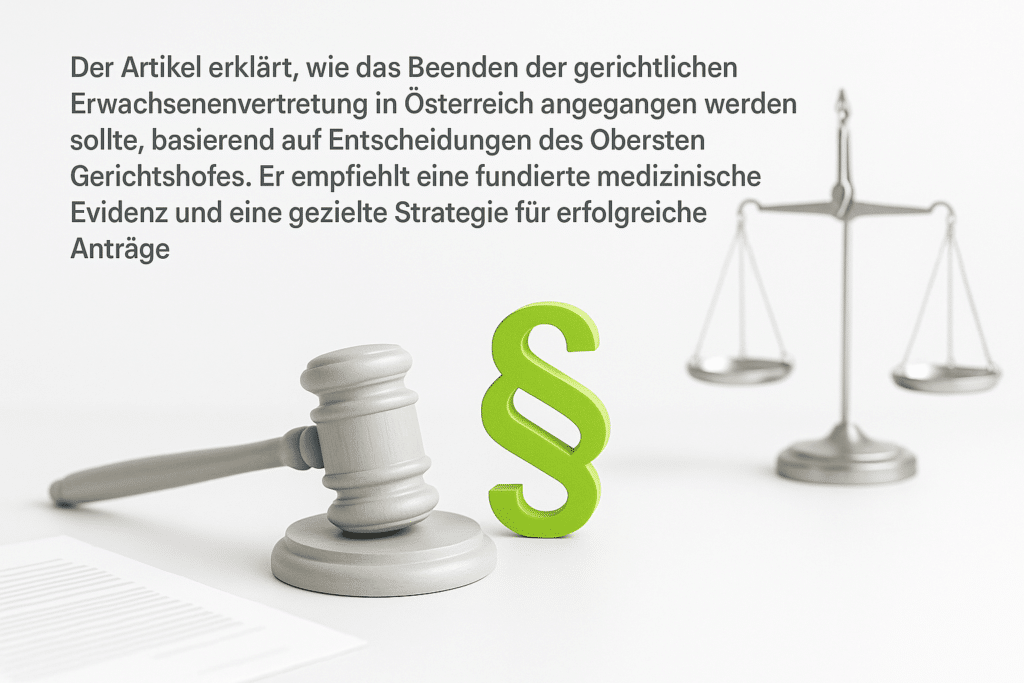 Beendigung der gerichtlichen Erwachsenenvertretung